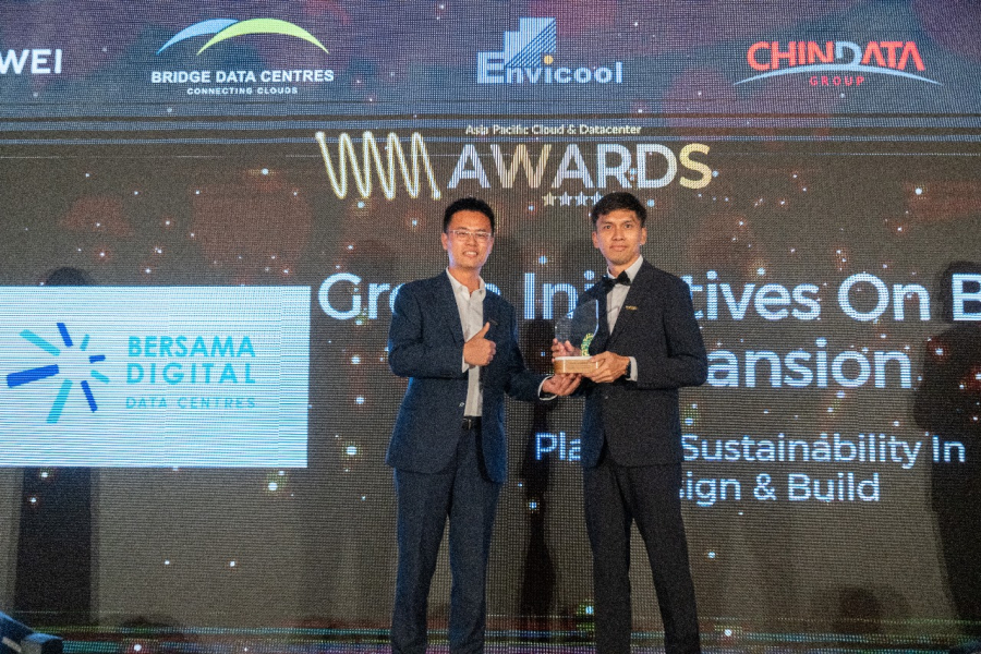 Bersama Digital Data Centres Wins Award at W.Media Event for Sustainability in Design and Development